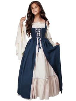 Středověké renesanční kostýmy pro ženy viktoriánské princezna steampunk šaty dlouhé plus size - náhled 7
