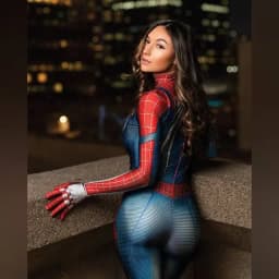 Dámský Spiderman kostým bodysuit superhrdina cosplay overal pro ženy dívky - náhled 4