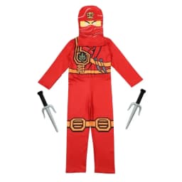 Dětský ninja kostým s maskou - zelený overal pro kluky na Halloween a párty - náhled 4