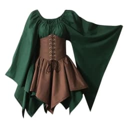 Dámský pirátský kostým s korzelem Halloween středověký kapitán šaty na párty cosplay - náhled 4