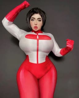 Halloween Kostým Superhrdina Zentai Overal pro Dospělé - Červený Bodysuit Kombinéza - náhled 6