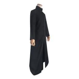 Černý pánský kabát Matrix Neo kostým na Halloween cosplay plášť pro muže - náhled 4