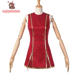 Kompletní anime cosplay kostým s parukou maskou a tetováním na Halloween - náhled 6