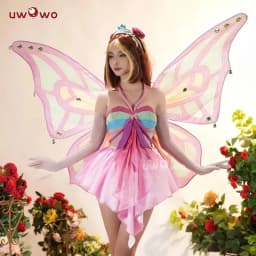 Kouzelné víly křídla Enchantixx Flora kostým motýlí křídla ženy cosplay outfit - náhled 2