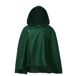 Halloweenský plášť s kapucí cosplay kostým zelený šál unisex anime oblečení - náhled 7