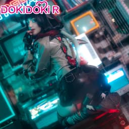 Jane Doe kostým cosplay Zenless Zone Zero dámský sexy s ocasem S-3XL Halloween - náhled 4