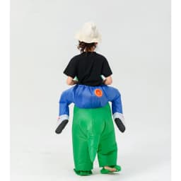 Nafukovací zelený dinosaurus kostým pro děti i dospělé Halloween karneval představení unisex - náhled 6