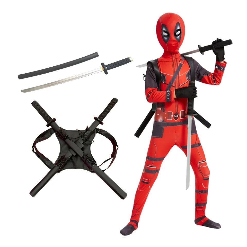 Deadpool kostým pro děti - superhrdina Halloween cosplay kostým dětský karnevalový outfit