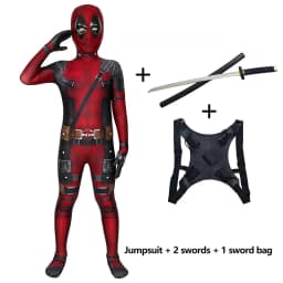 Deadpool kostým pro děti - superhrdina Halloween cosplay kostým dětský karnevalový outfit - náhled 6