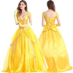 Dámský kostým princezny Sněhurka Popelka - Halloween šaty pro cosplay a maškarní bál - náhled 4