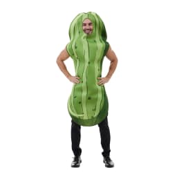 Vtipný zelený okurkový kostým pro muže Halloween karneval velikonoce převlek zelenina - náhled 5