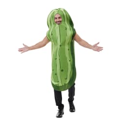 Vtipný zelený okurkový kostým pro muže Halloween karneval velikonoce převlek zelenina - náhled 4