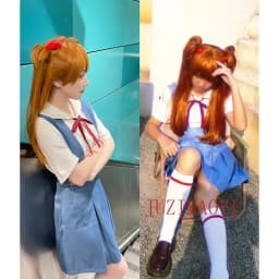 Dámský školní kostým cosplay s parukou a sponkami - uniforma pro Halloween a párty - náhled 7