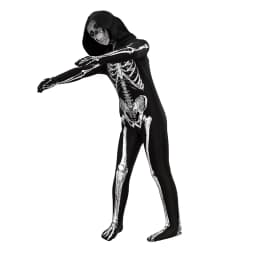 Dětský halloweenský kostým kostra - overal s potiskem kostí pro děti - náhled 6