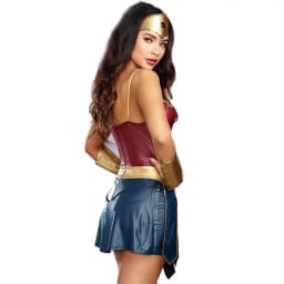 Dámský superhrdina kostým na Halloween - sexy kožený cosplay outfit na párty - náhled 3