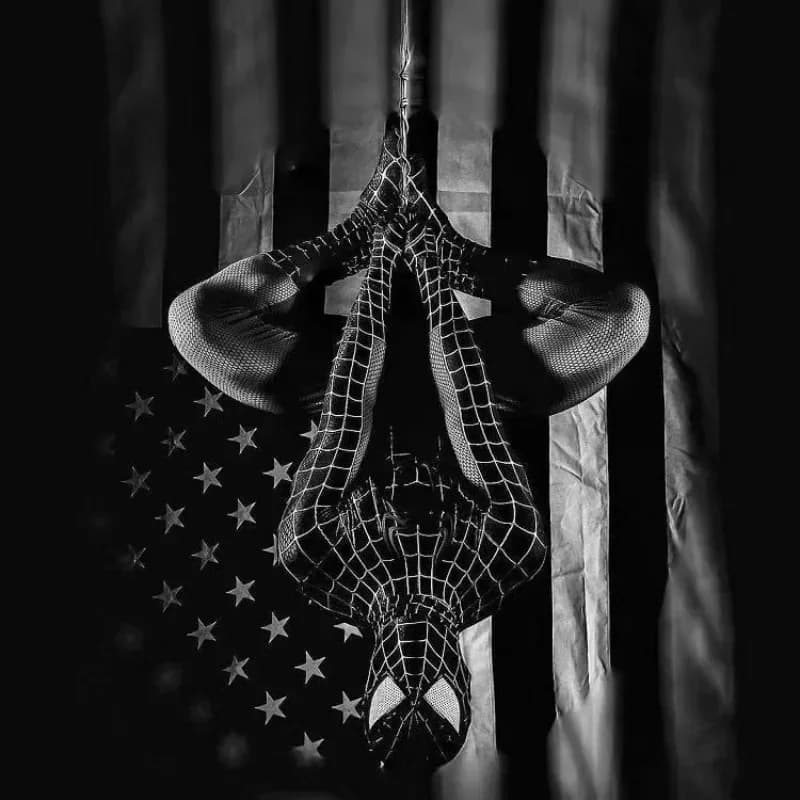Kostým Spiderman pro dospělé - černý superhrdina bodysuit Halloween cosplay muži ženy