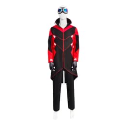 Anime kostým doktora s kravatou kalhotami rukavicemi brýlemi vousy Halloween cosplay sada - náhled 3