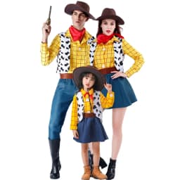 Kovbojský kostým Woody unisex Halloween Vánoce karneval sheriff divadlo párty oblečení - náhled 2