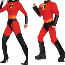 Úžasní kostým pro dospělé červený overal maska kompletní sada Halloween cosplay muži ženy - náhled 2