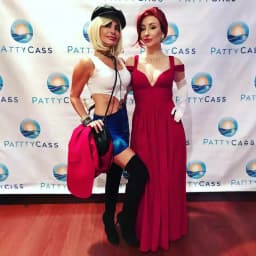Sexy modré šaty s výstřihy kostým pro cosplay a Halloween romantická komedie - náhled 3