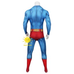 Superman kostým pro muže - elastický overal s pláštěm na Halloween a cosplay - náhled 6
