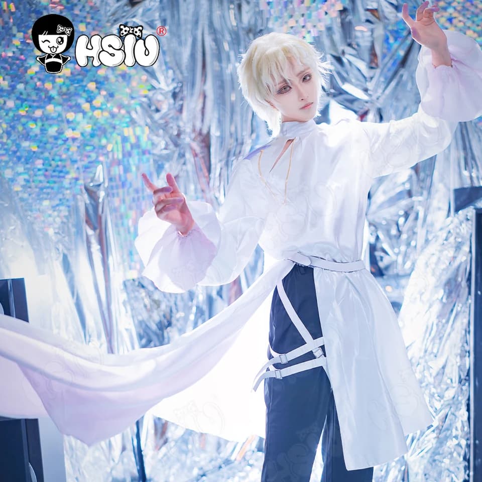 Krátká světle žlutá syntetická paruka 35cm pro cosplay anime kostýmy