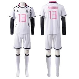 Anime Blue Lock fotbalový dres U20 cosplay kostým bílý fotbalový uniform - náhled 4