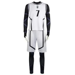 Cosplay kostým fotbalový dres bílý černý overal karnevalový Halloween anime - náhled 5