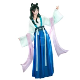 Maomao Cosplay Kostým Anime Modrá Šaty Paruka Halloween XS-4XL Apothecary Diaries - náhled 6