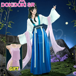 Maomao Cosplay Kostým Anime Modrá Šaty Paruka Halloween XS-4XL Apothecary Diaries - náhled 2