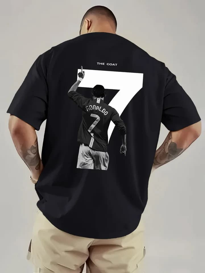 Pánské fotbalové tričko s číslem 7 - krátký rukáv, kulatý výstřih, sportovní design