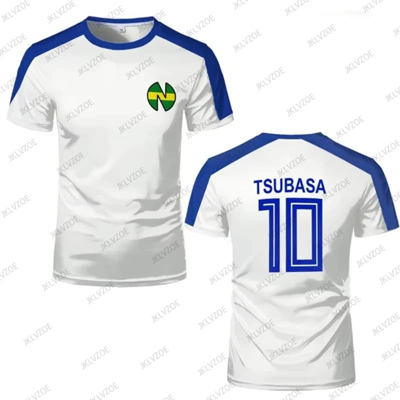 Sportovní trička Captain Tsubasa anime cosplay rychleschnoucí topy pro muže ženy děti