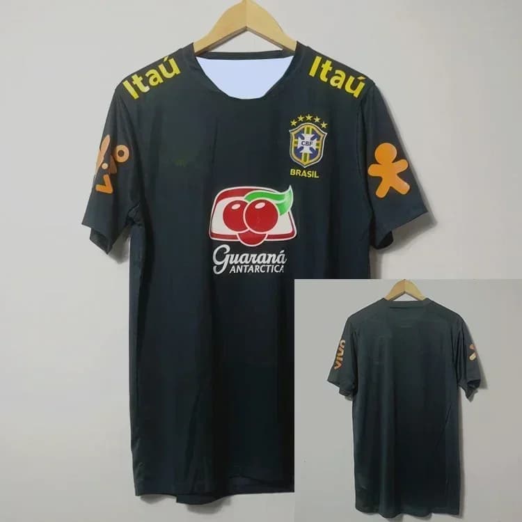 Brazilský fotbalový dres vintage tréninkové tričko rychleschnoucí sportovní oblečení pro muže děti