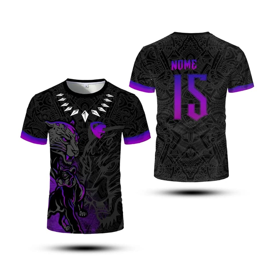 Pánské sportovní tričko Black Panther - rychleschnoucí breathable tréninkové jersey