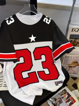 Retro sportovní dres číslo 23 pánský dámský tričko krátký rukáv baseballový - náhled 2