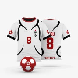 Anime Cosplay Tričko Blue Lock Japonsko Bílé Dres Pánské Dámské Dětské Letní - náhled 3