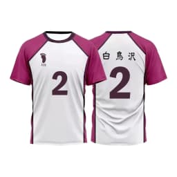 Haikyuu Volejbalový Dres Shiratorizawa Academy Cosplay Uniform Unisex Tričko Mikina Anime - náhled 4