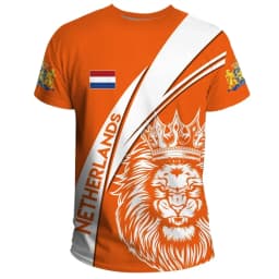 Fotbalový dres Nizozemsko 2024 pánský tričko 3D tisk oranžový sport jersey - náhled 2