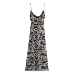 Dámské letní midi šaty s leopardím vzorem - průsvitné, sexy, elegantní, volnočasové oblečení - náhled 4