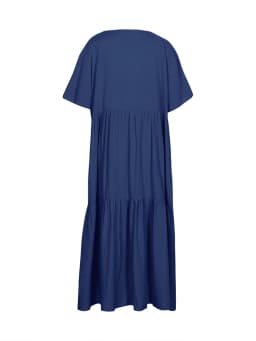 Letní volné midi šaty s výstřihem do V pro plnoštíhlé - elegantní pohodlné oblečení XXL - náhled 7