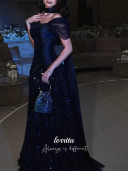Luxusní společenské šaty pro ženy elegantní dlouhé večerní šaty plesové glamour - náhled 3