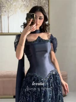 Luxusní společenské šaty pro ženy elegantní dlouhé večerní šaty plesové glamour - náhled 4