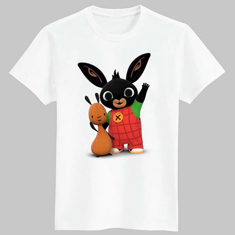 Dětské tričko s roztomilým králíčkem - letní bavlněné tričko pro kluky a holky 6-14 let