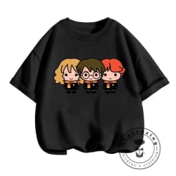 Dětské letní tričko Harry Potter motiv - roztomilý dívčí top, krátký rukáv 122-164 - náhled 3