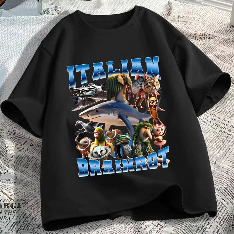 Dětské letní tričko s anime potiskem - roztomilé tričko pro kluky a holky, krátký rukáv