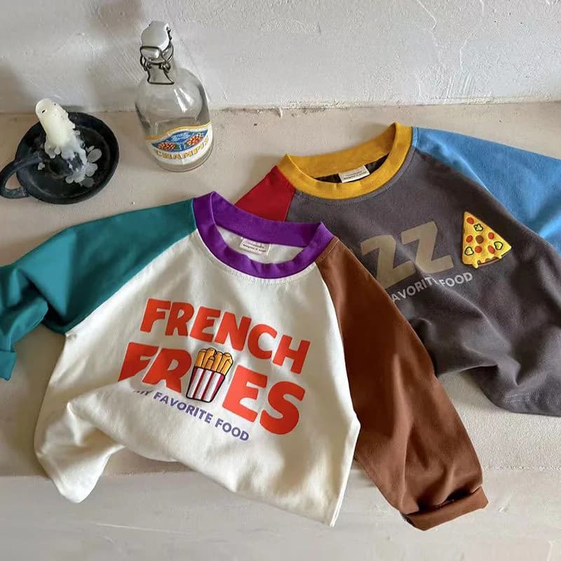 Dětské tričko s potiskem dlouhý rukáv bavlněné jarní módní potisk pro kluky