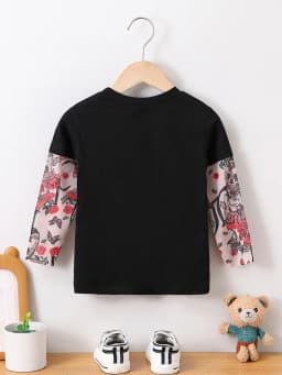 Dětské letní tričko s potiskem tetování, bavlněné tričko pro chlapce 1-6 let, módní design - náhled 4