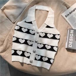 Dětské bavlněné tričko bez zad - proužkovaný letní top pro dívky 3-8 let, módní design - náhled 6
