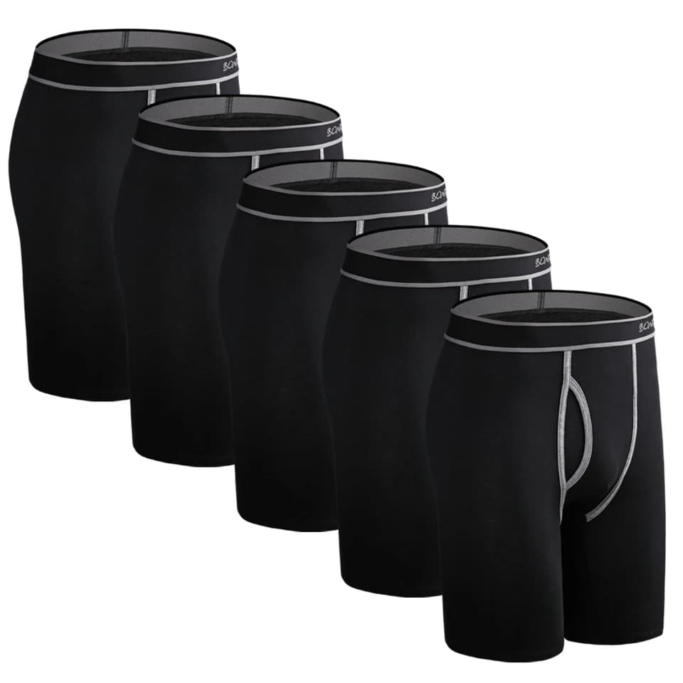 Pánské boxerky sada 5ks - pohodlné bavlněné spodní prádlo - módní střih XS-3XL