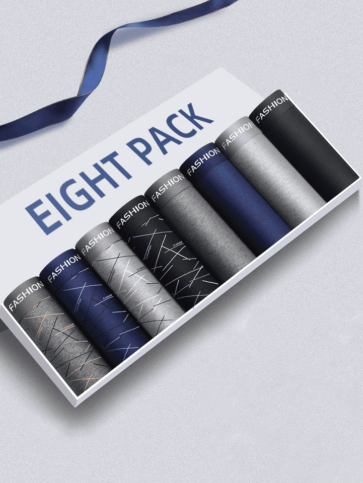 Pánské boxerky 8ks – pohodlné prodyšné spodní prádlo módní sportovní střih